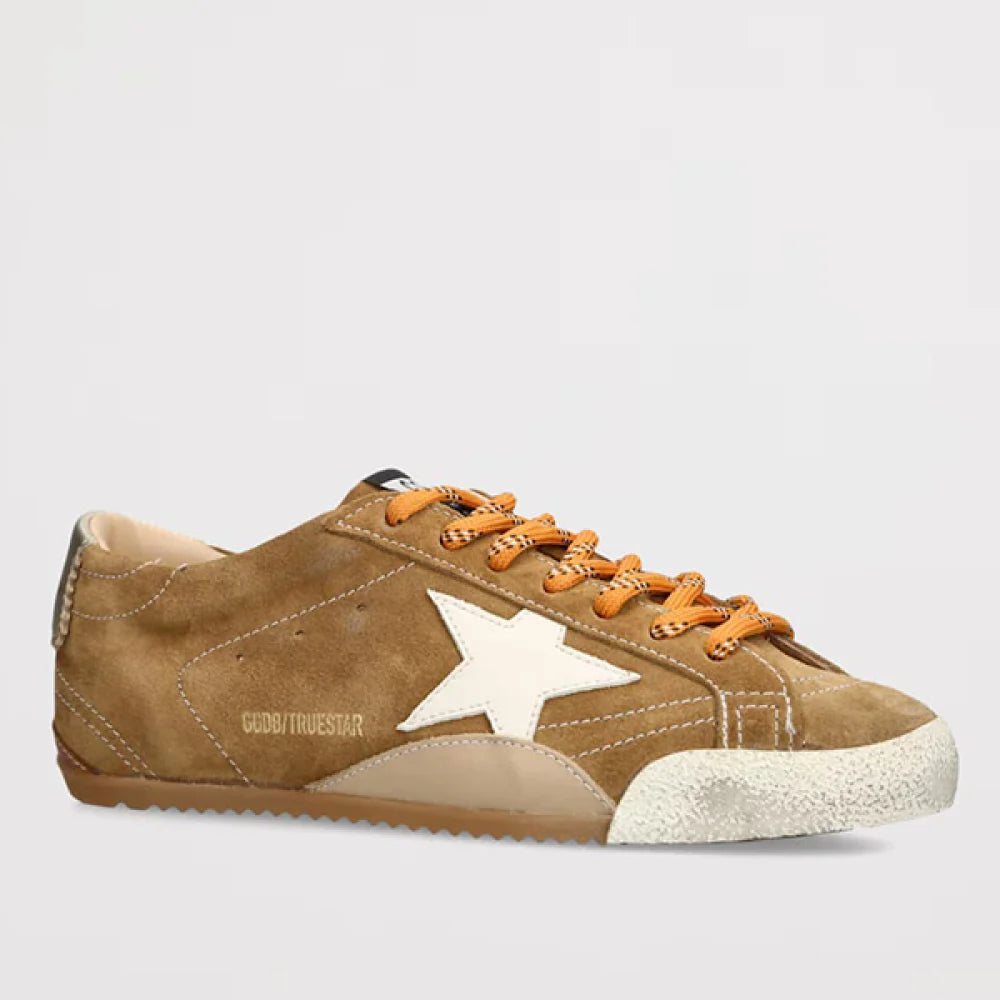Golden Goose True Star Velvet Brown Orange