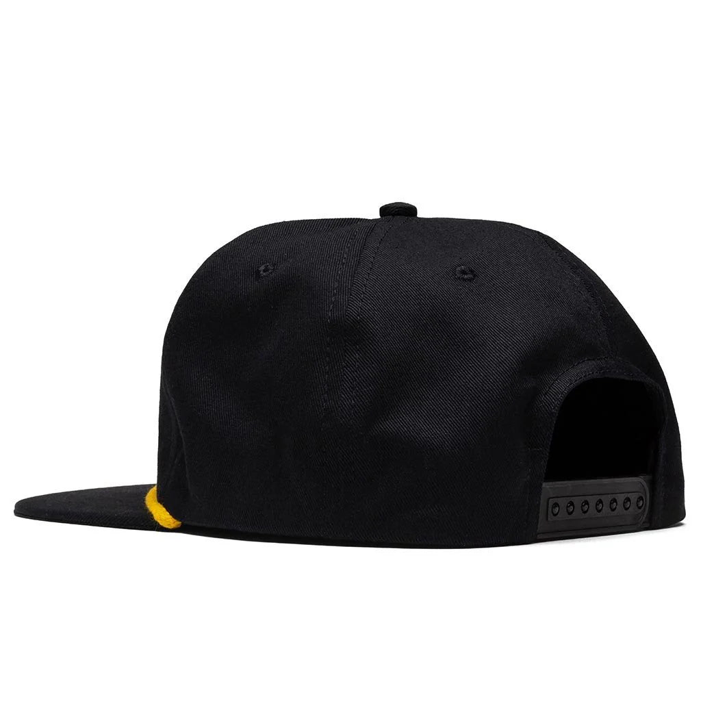 Rhude Logo Hat - Black / Yellow