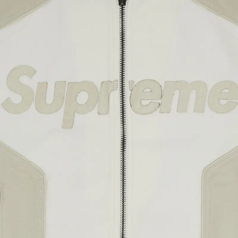 Supreme Vanson Leathers Cordura Cotton Jacket White