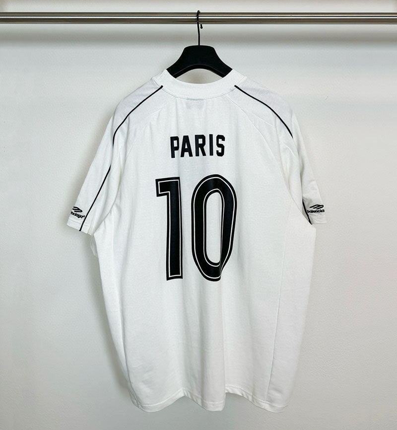 Balenciaga Paris Soccer Oversized T-Shirt White