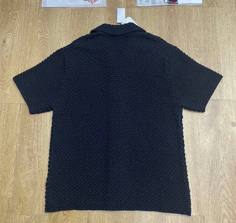 CASABLANCA Monogram Towelling shirt Black