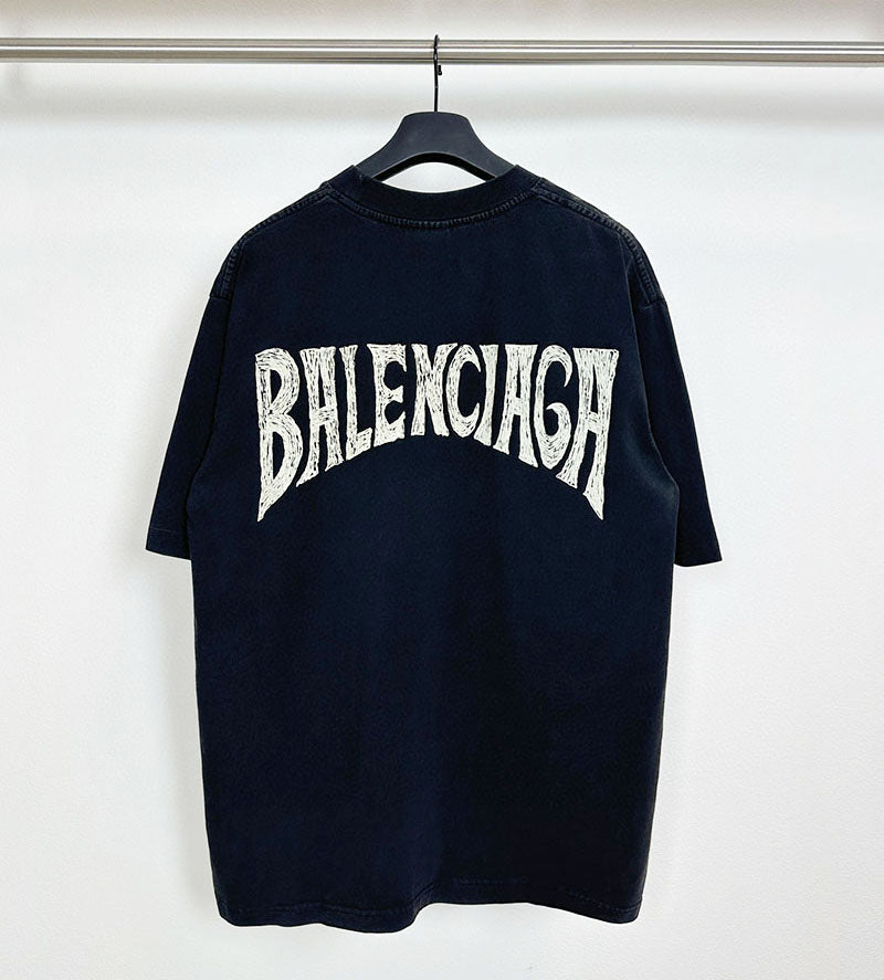 Balenciaga Logo Drawn T-Shirt