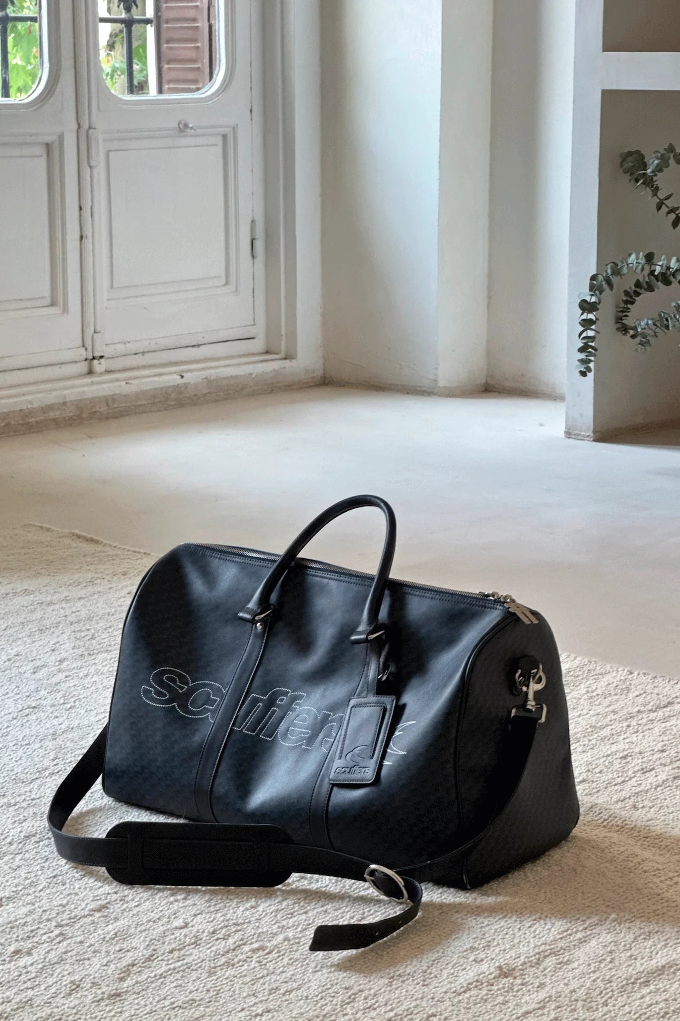 Scuffers Monogram Duffle Bag Navy
