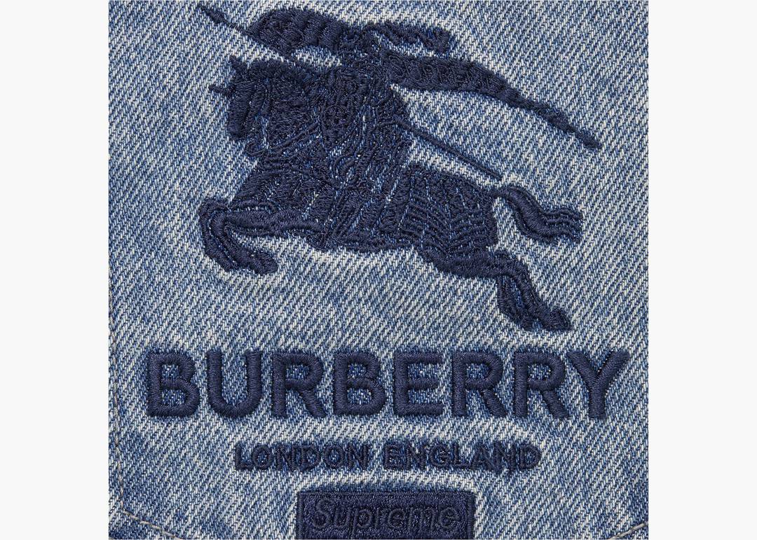 Supreme Burberry Regular Jean Washed Blue