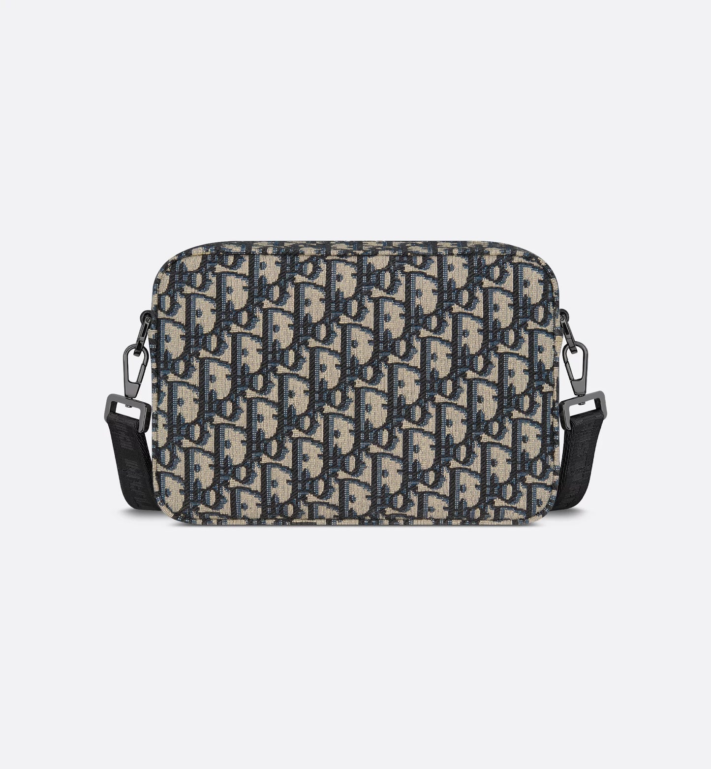 Dior Safari Bag with shoulder strap beige and black jacquard