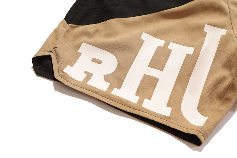 Rhude Cupro Yachting Shorts Black/Brown