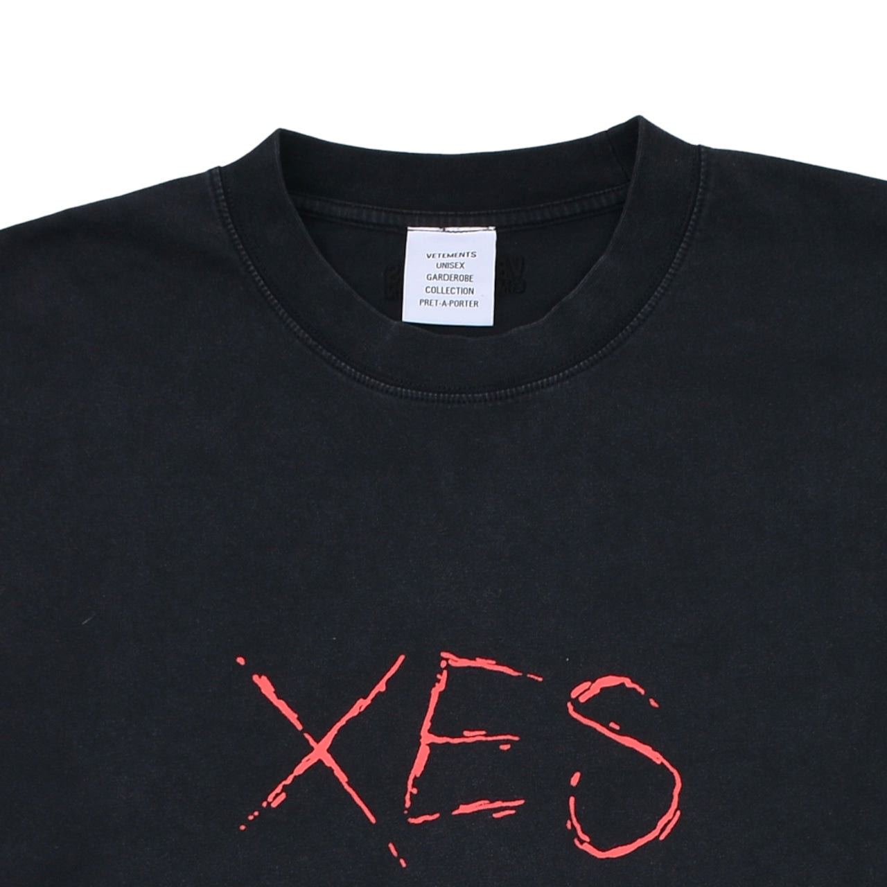 VETEMENTS Xes T Shirt Black