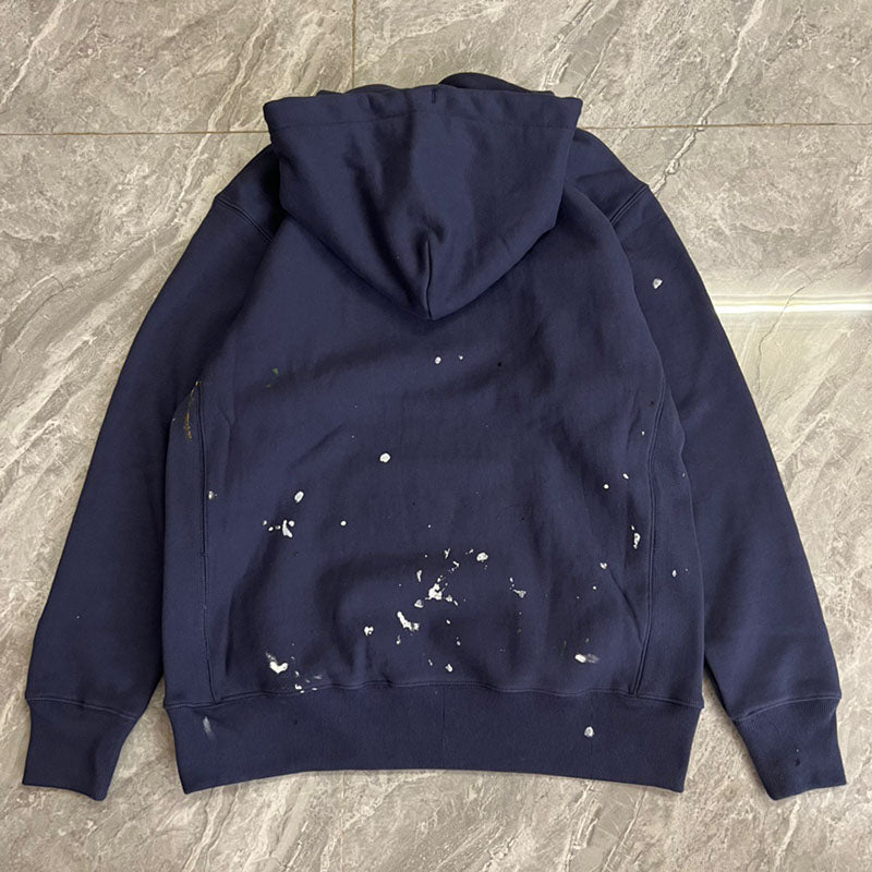 GALLERY DEPT. Blue Paint-splatter Logo Hoodie