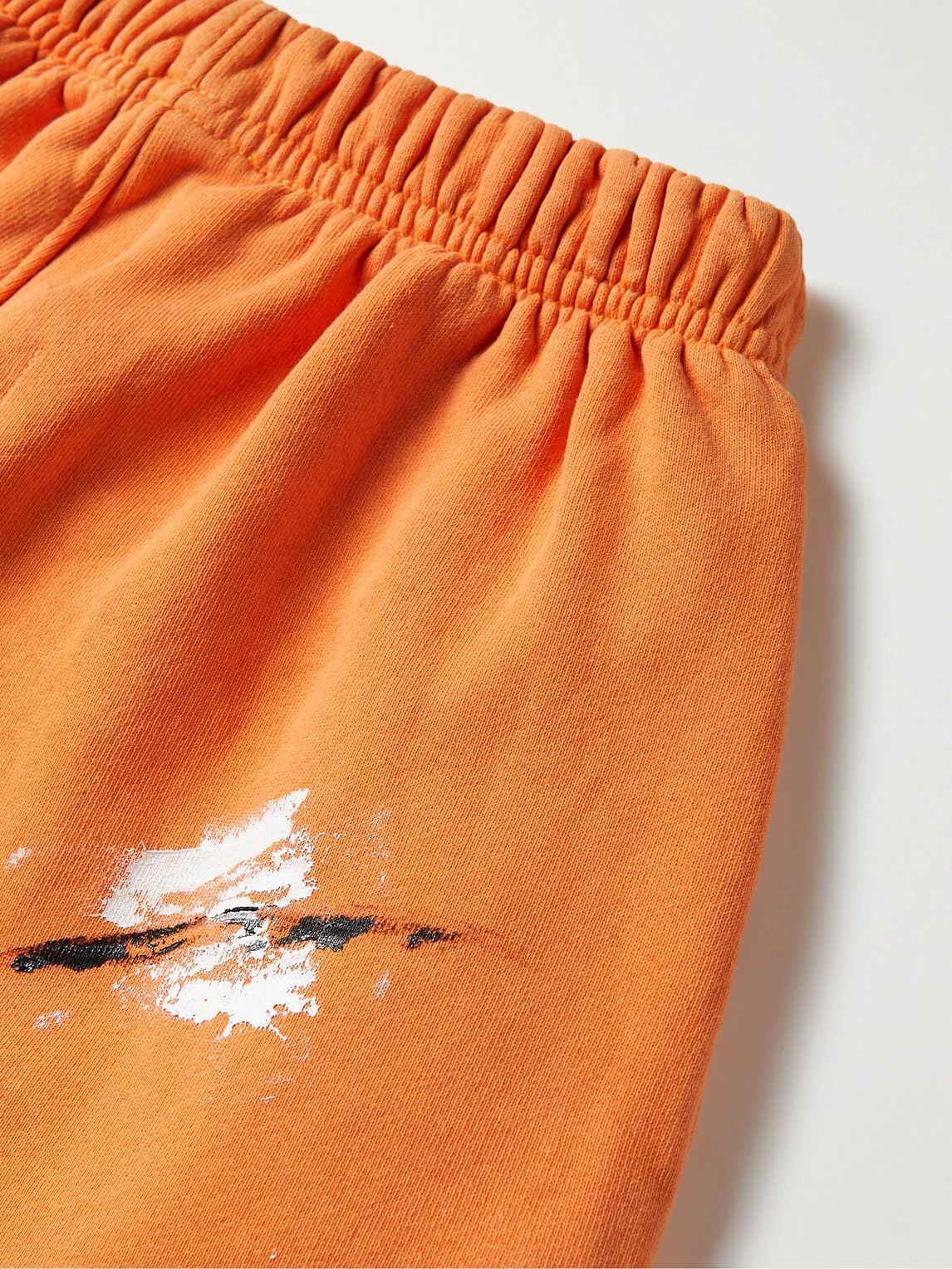 Gallery Dept. Flared Paint-Splattered Sweatpants - Orange