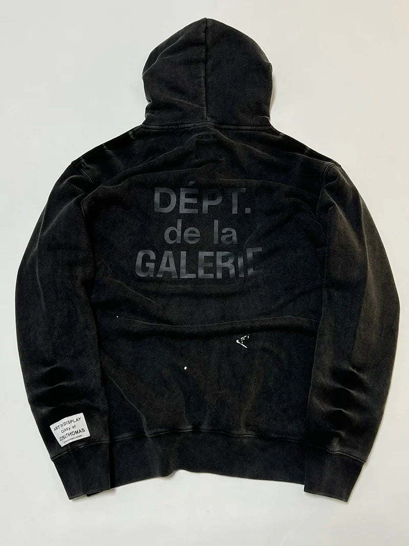 Gallery Dept. x Lanvin logo-embroidered pullover hoodie