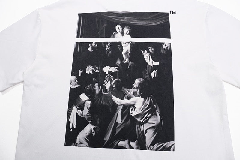 OFF-WHITE Caravaggio Square T-Shirt White