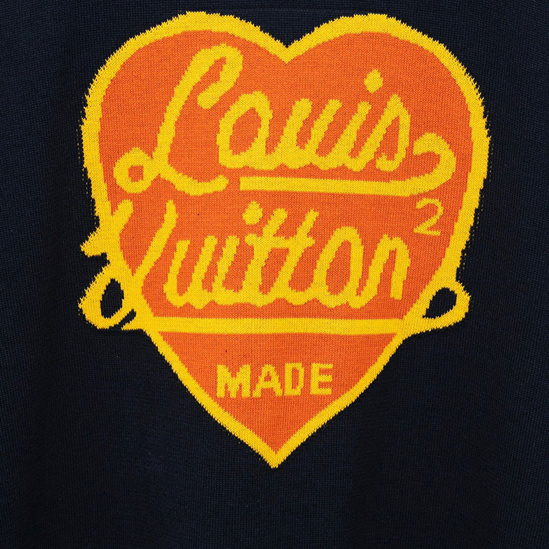 Louis Vuitton x Nigo Intarsia Jacquard Heart - Depop