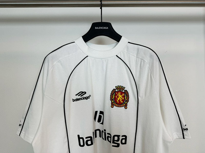 Balenciaga Paris Soccer Oversized T-Shirt White