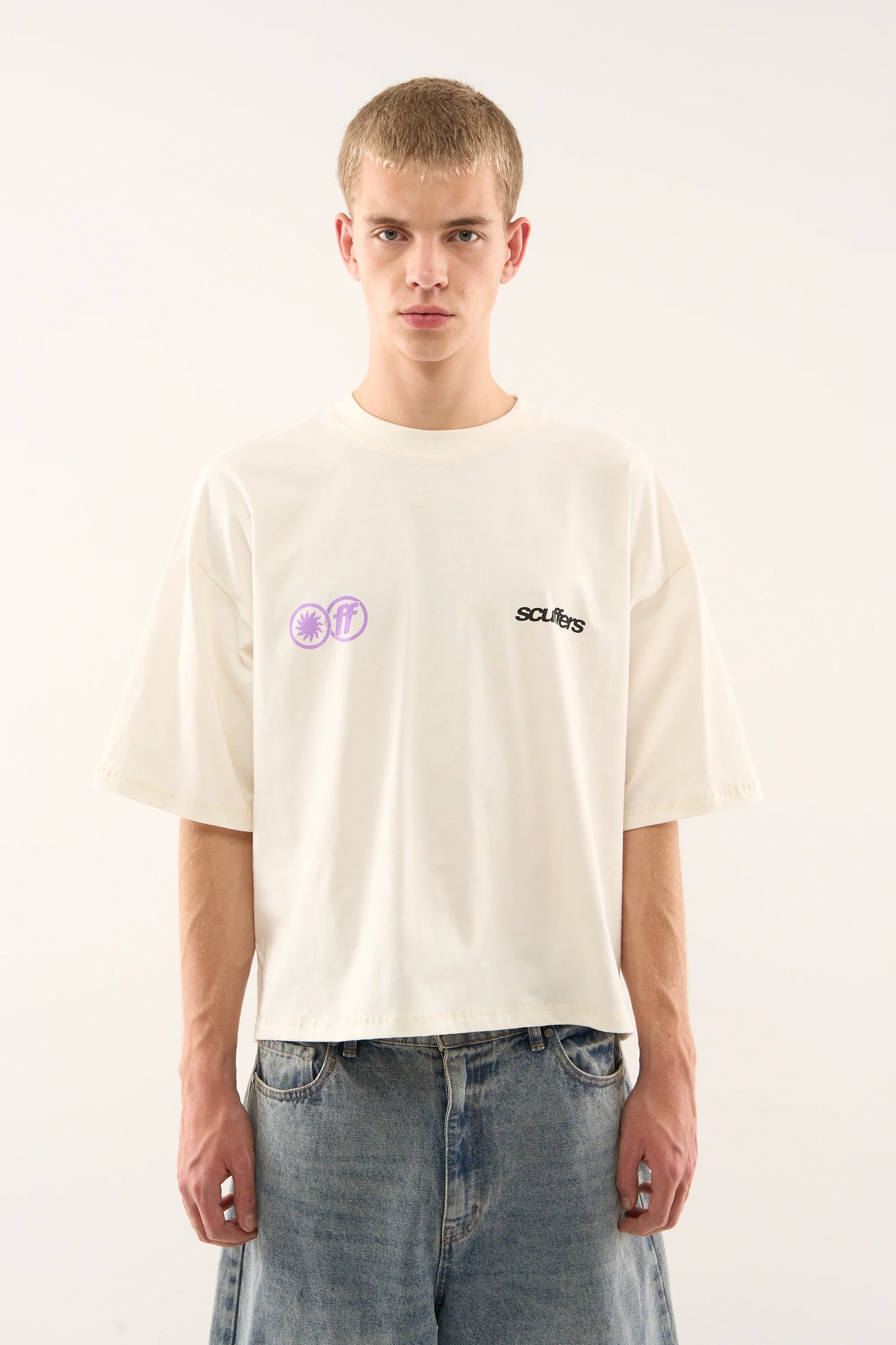 Scuffers Tarifa Ecru T Shirt White