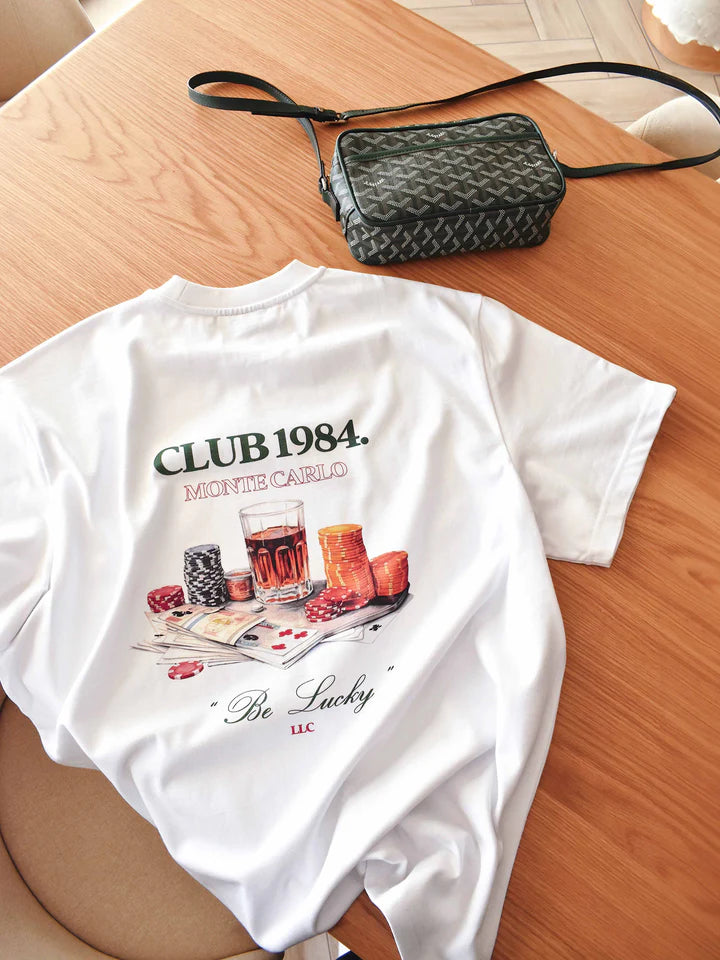 Club 1984 Casino T-Shirt - White