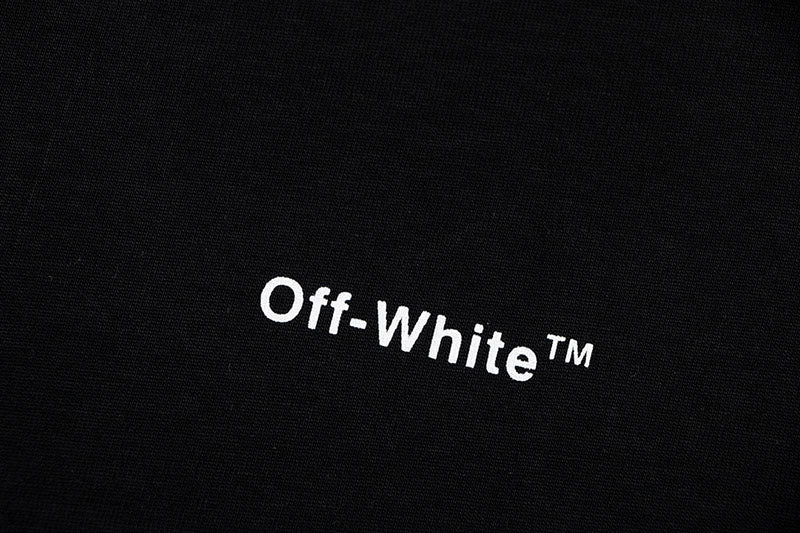 OFF-WHITE Diagonal Tab T-shirt Black