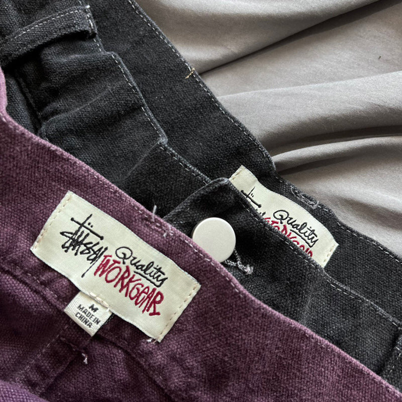 Stüssy - Washed Canvas Big OL' Jeans Purple