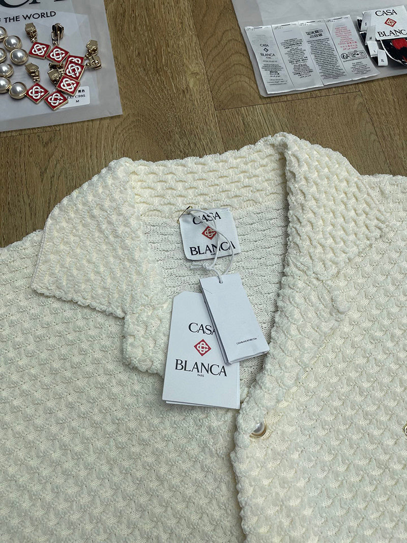 CASABLANCA Textured knitted shirt