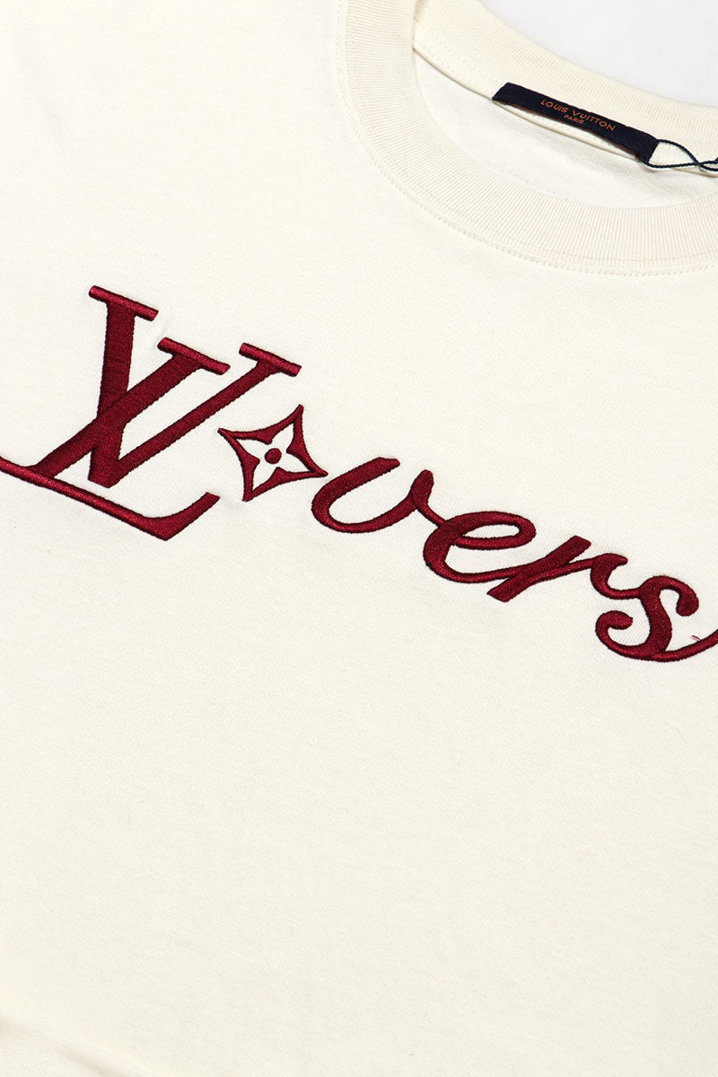 Louis Vuitton Logo Lovers T Shirt White