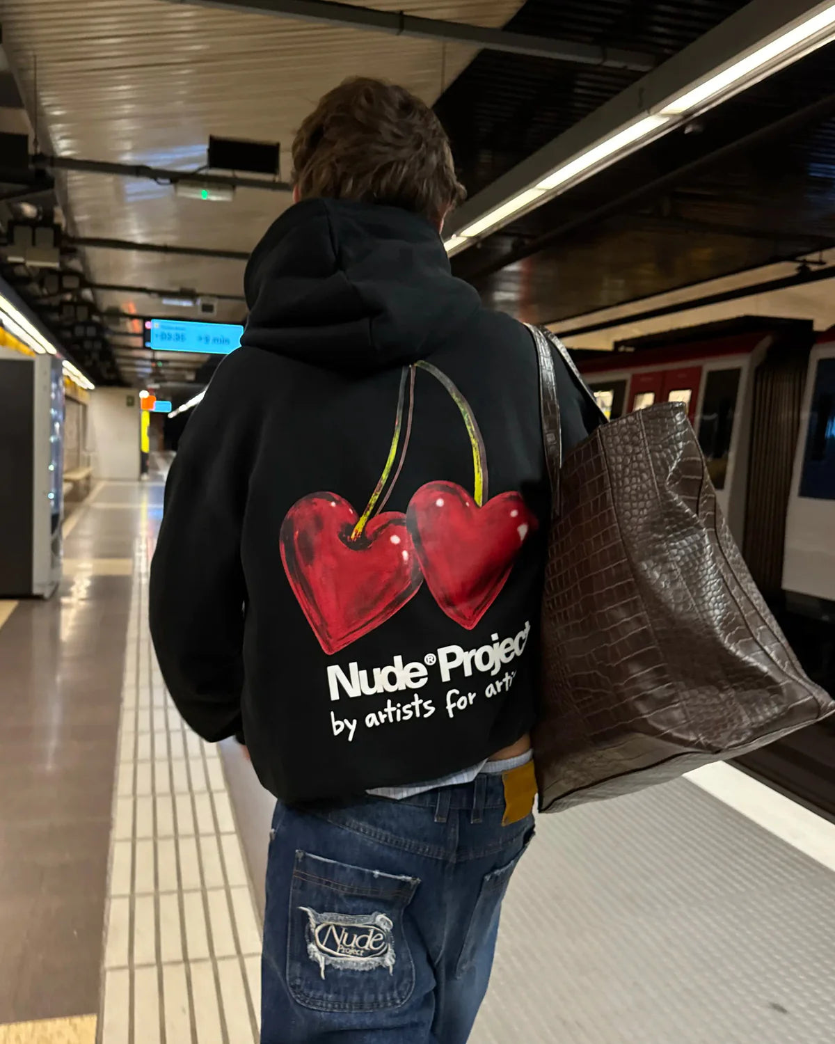 Nude Project Juicy Cherry Black Sweatshirt