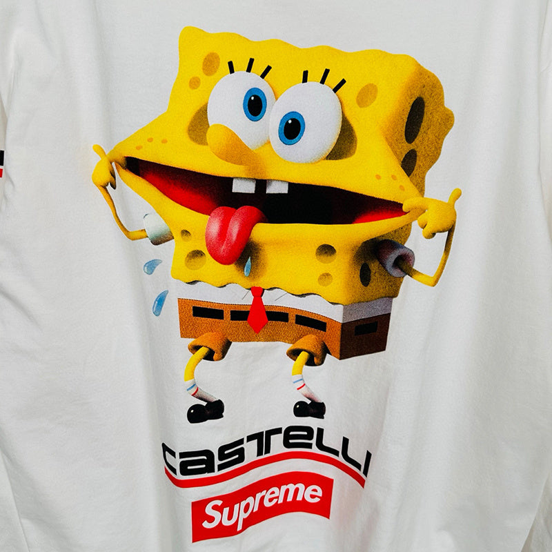 Supreme SpongeBob/Castelli Racing L/S Tee White