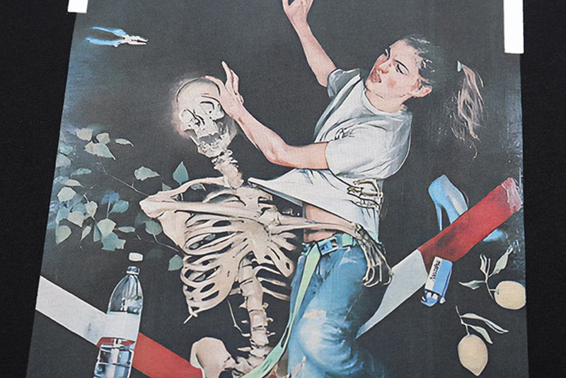 OFF-WHITE Pascal Painting Print  T Shirt Black