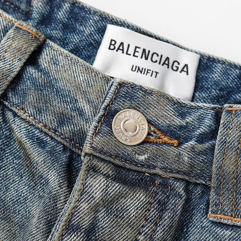 Balenciaga Mud Oil Spilled Denim Baggy Version