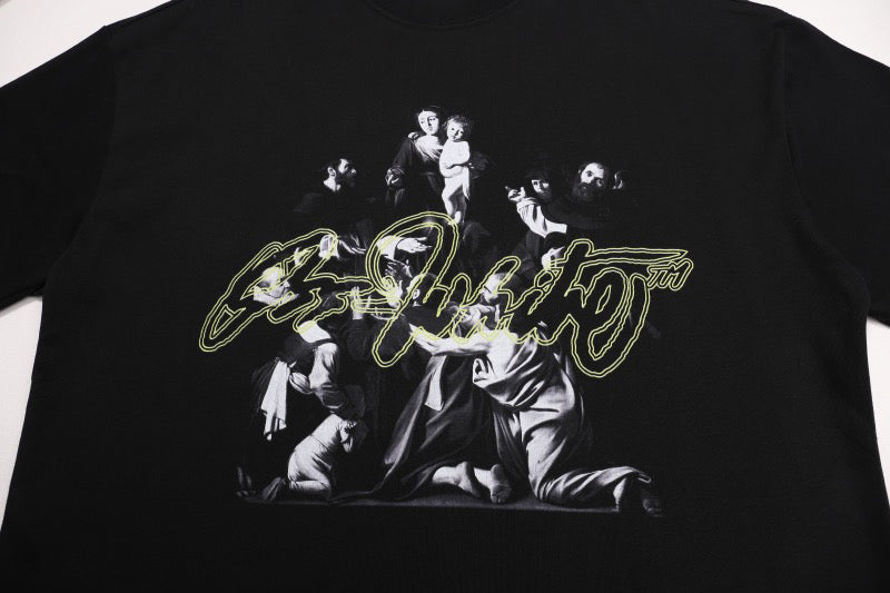 OFF-WHITE Scrip Mary Skate T-Shirt Black