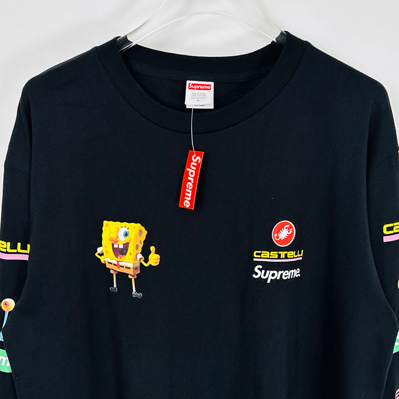 Supreme SpongeBob/Castelli Racing L/S Tee Black