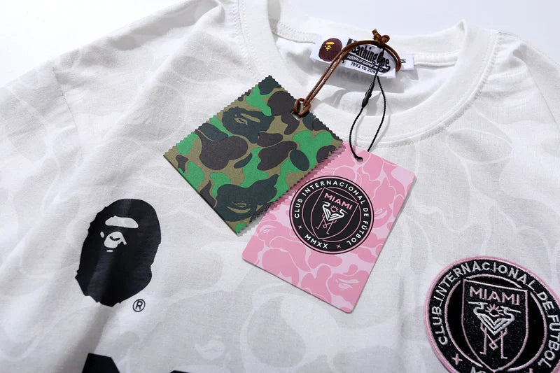 BAPE x Inter Miami CF Camo Tee White