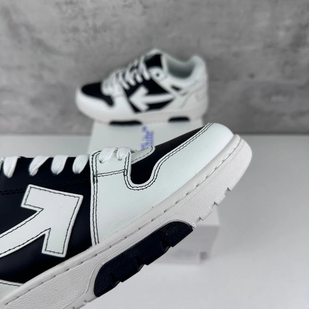 OFF-WHITE OOO Low Tops White Black