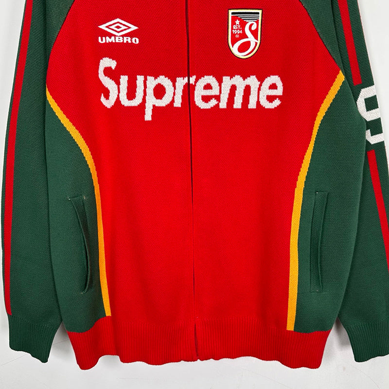 Supreme Umbro Zip Up Sweater Red