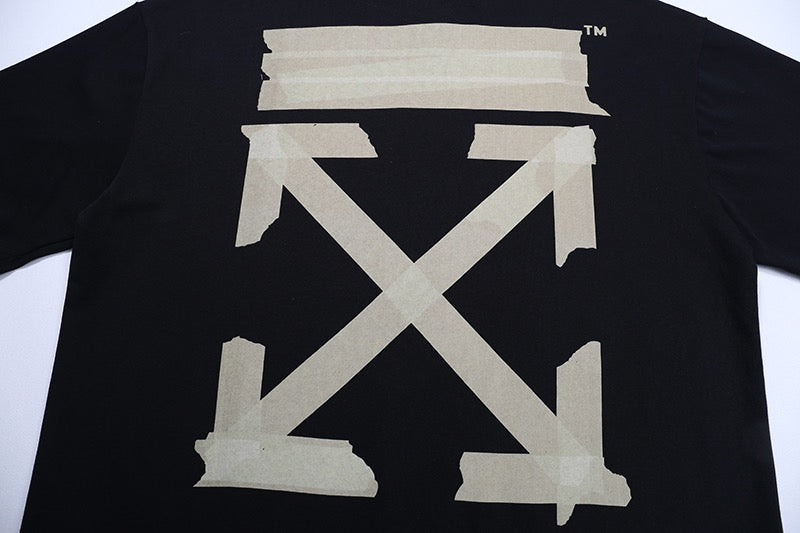 OFF-WHITE TAPE ARROWS S/S T-Shirt Black