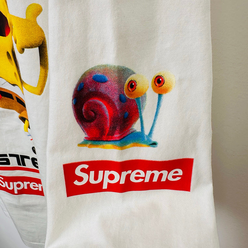Supreme SpongeBob/Castelli Racing L/S Tee White