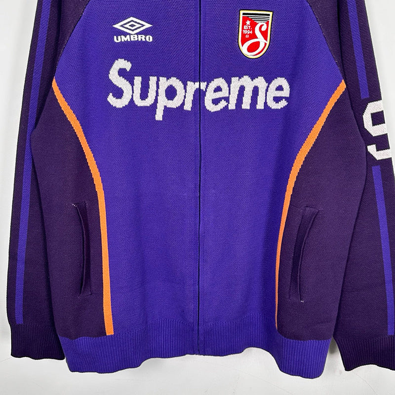 Supreme Umbro Zip Up Sweater Purple – Hype Club Sjo