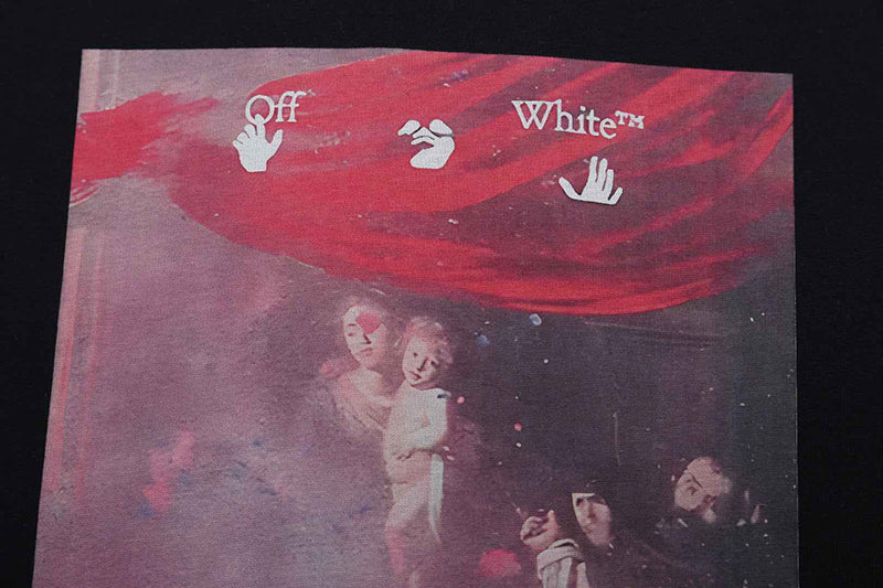 OFF-WHITE Regular Fit Caravaggio Painting T-shirt Black
