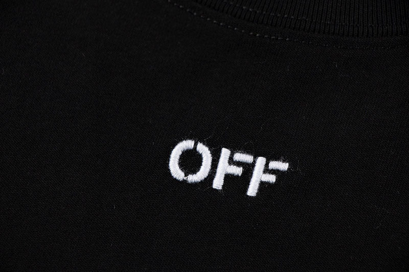 OFF-WHITE Back Embroidery T-shirt Black