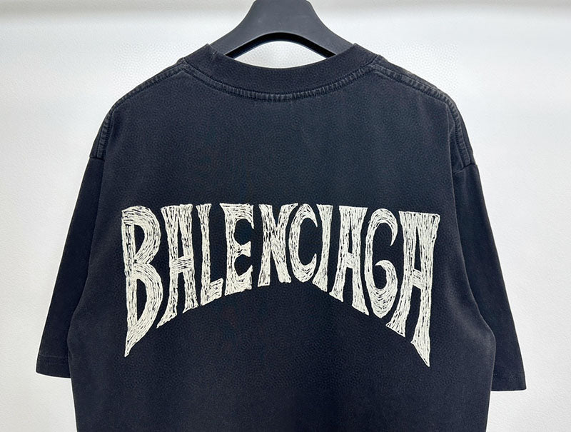 Balenciaga Logo Drawn T-Shirt