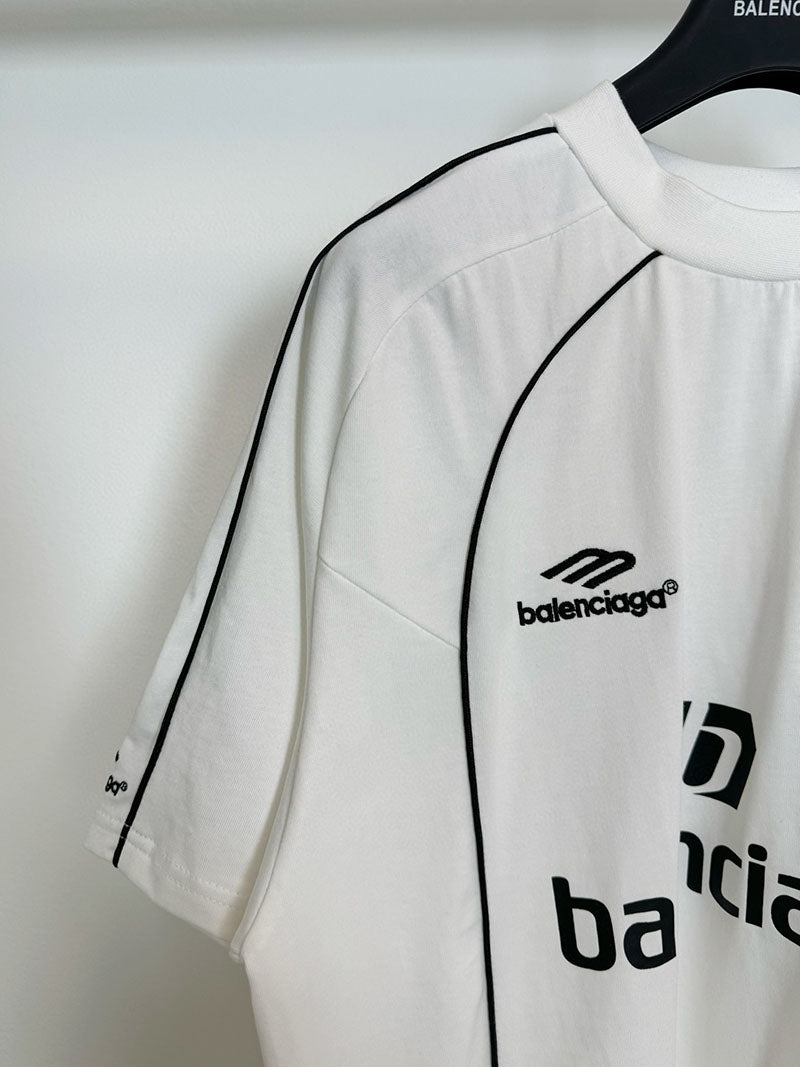 Balenciaga Paris Soccer Oversized T-Shirt White