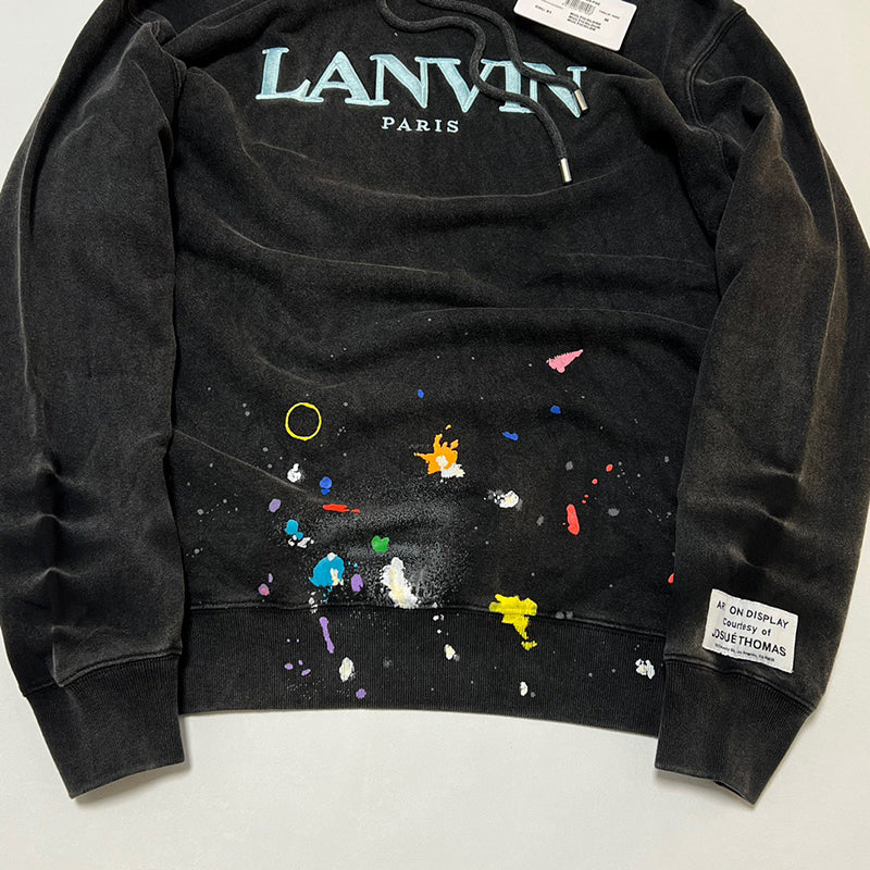 Gallery Dept. x Lanvin logo-embroidered pullover hoodie