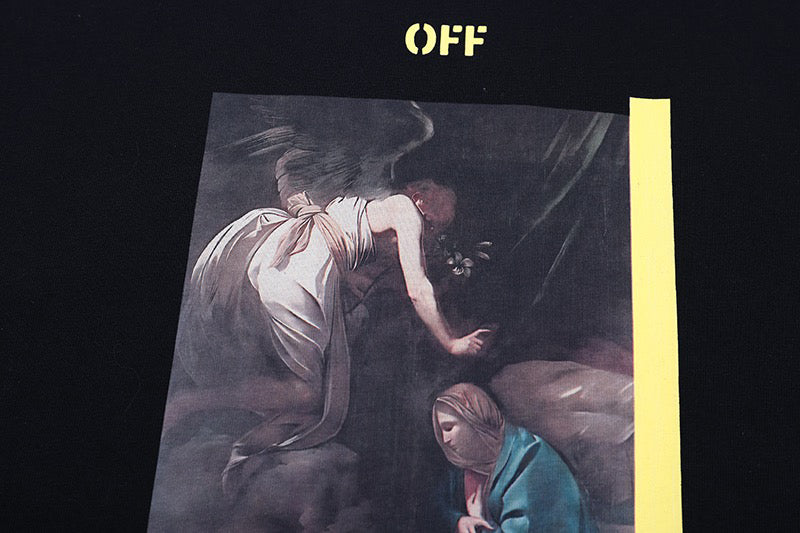 OFF-WHITE Arrows Caravaggio Annunciation T-Shirt Black