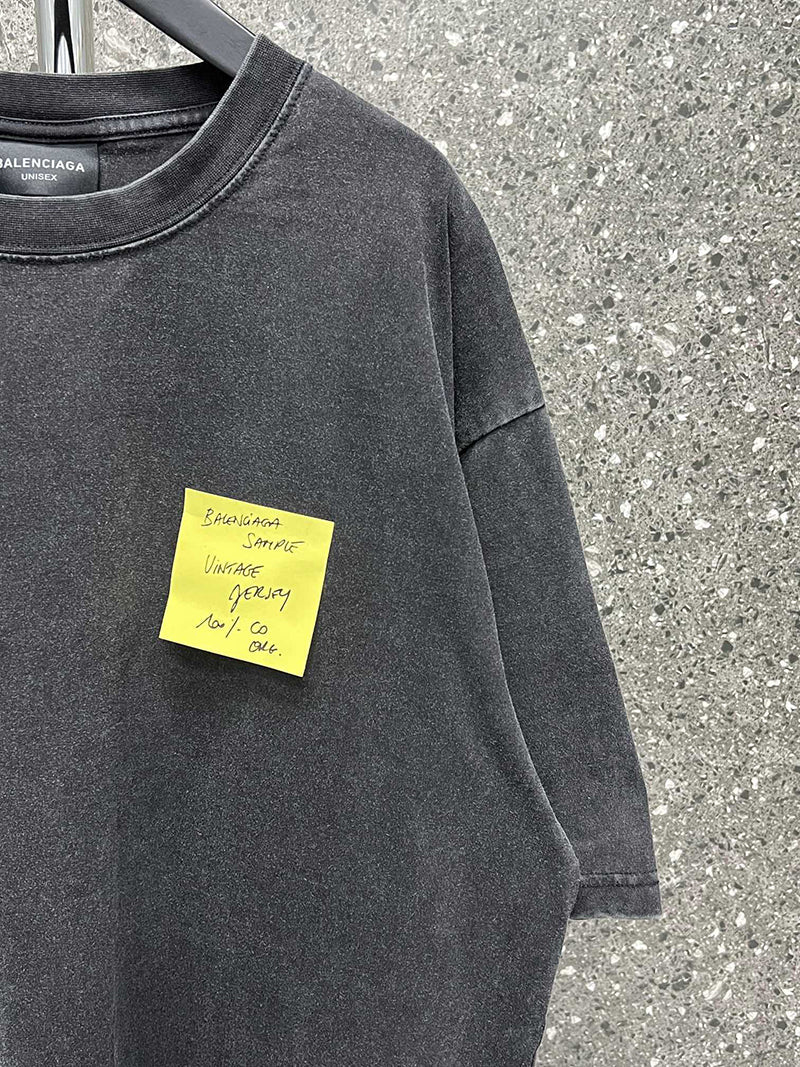 Balenciaga Oversized Post It T-Shirt Black