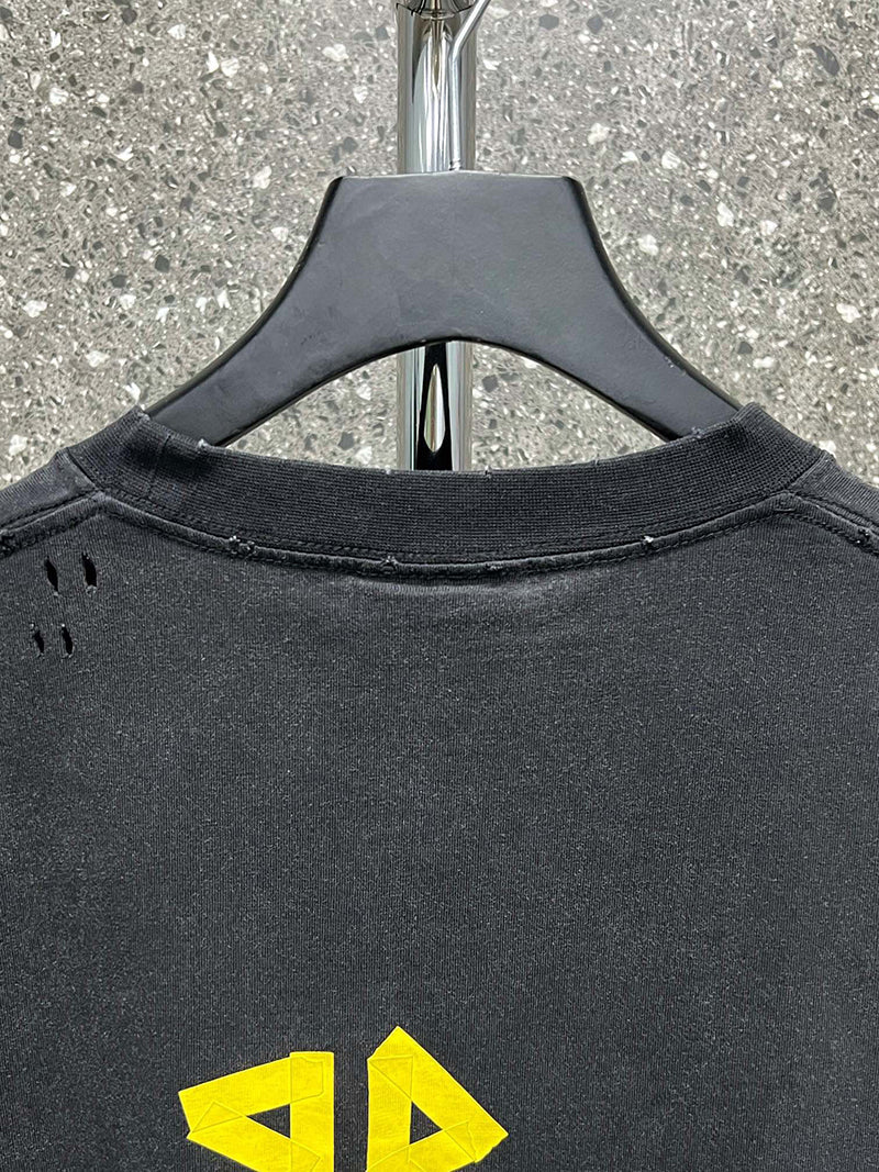 Balenciaga Tape Type Medium Fit T-shirt Black Faded