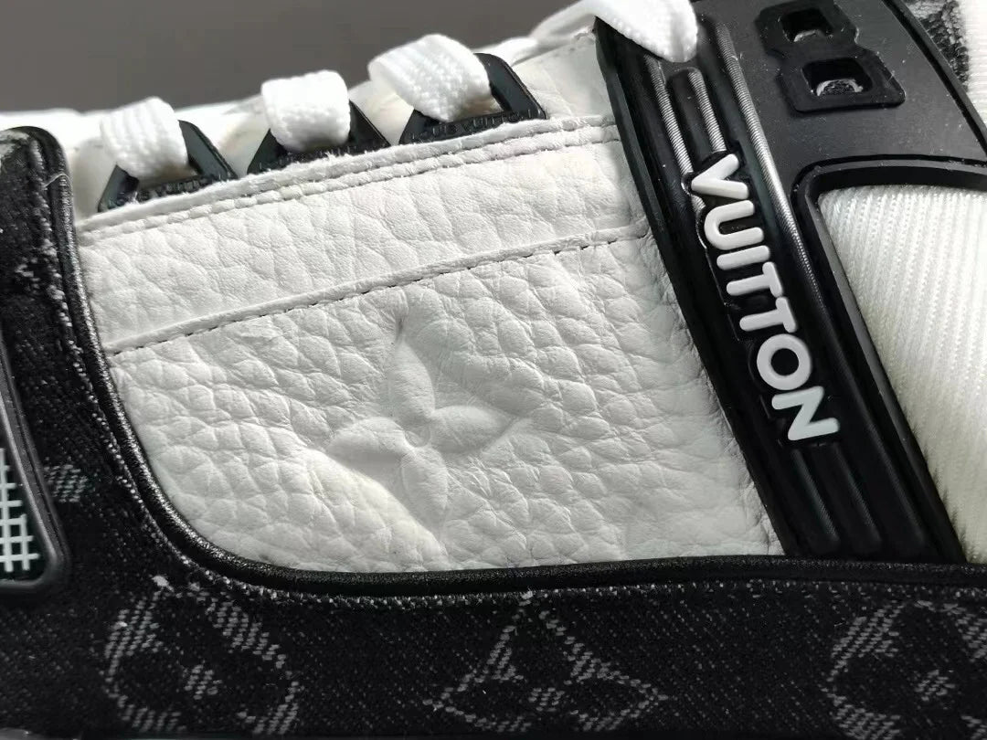 Louis Vuitton LV Monogram Black White Denim