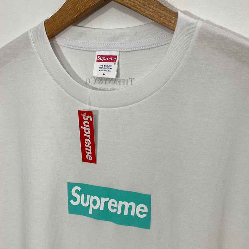 Supreme x Tiffany&Co Box outlet logo Tee