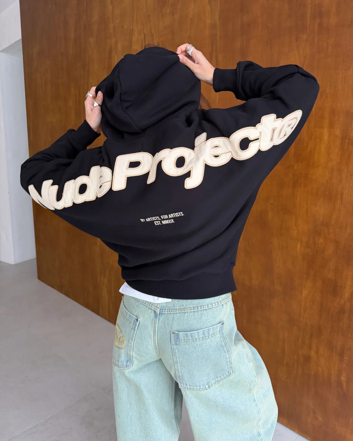 Nude Project Beast Zip-up Hoodie Black