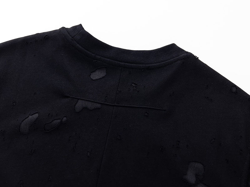 Givenchy Distressed Logo Printed Oversized T-Shirt Black