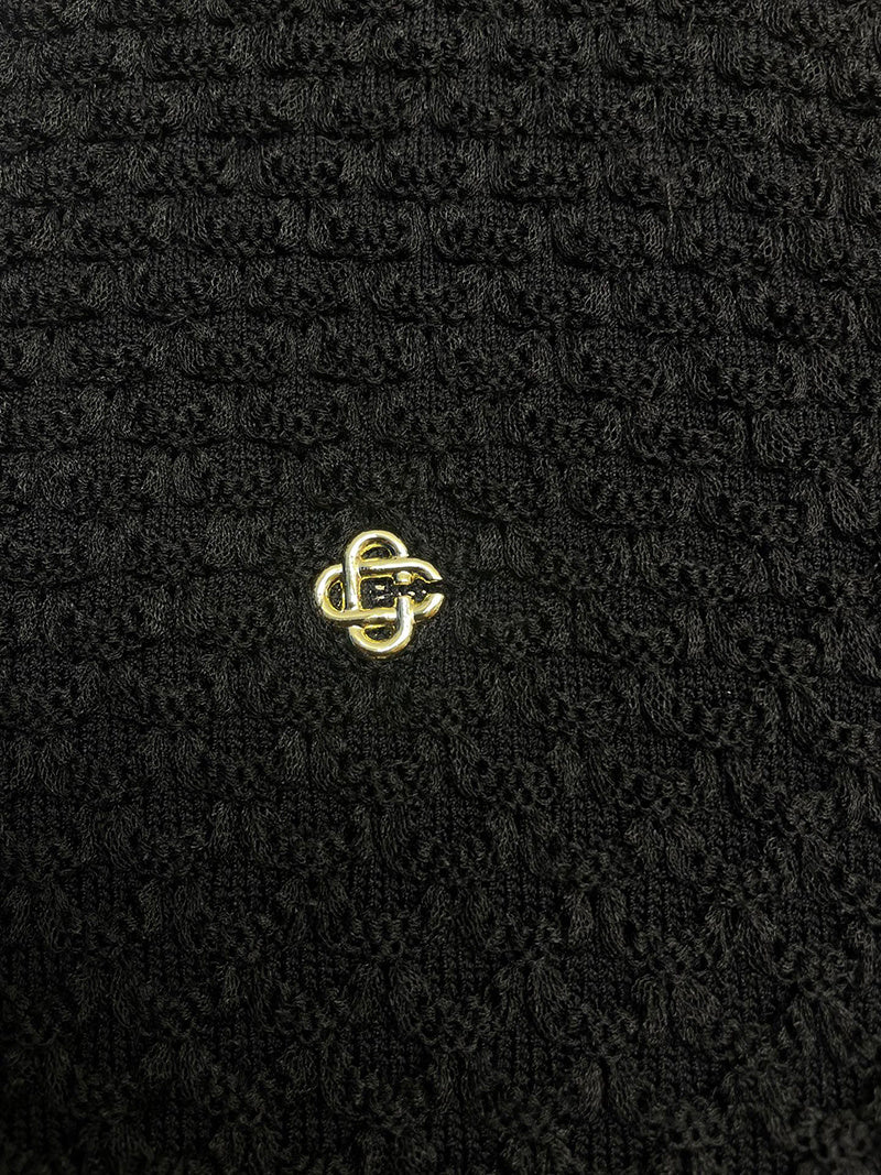 CASABLANCA Monogram Towelling shirt Black