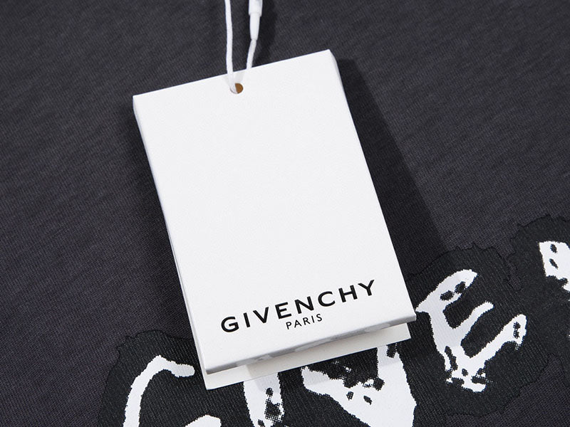 GIVENCHY Logo lettering cotton T-shirt Black