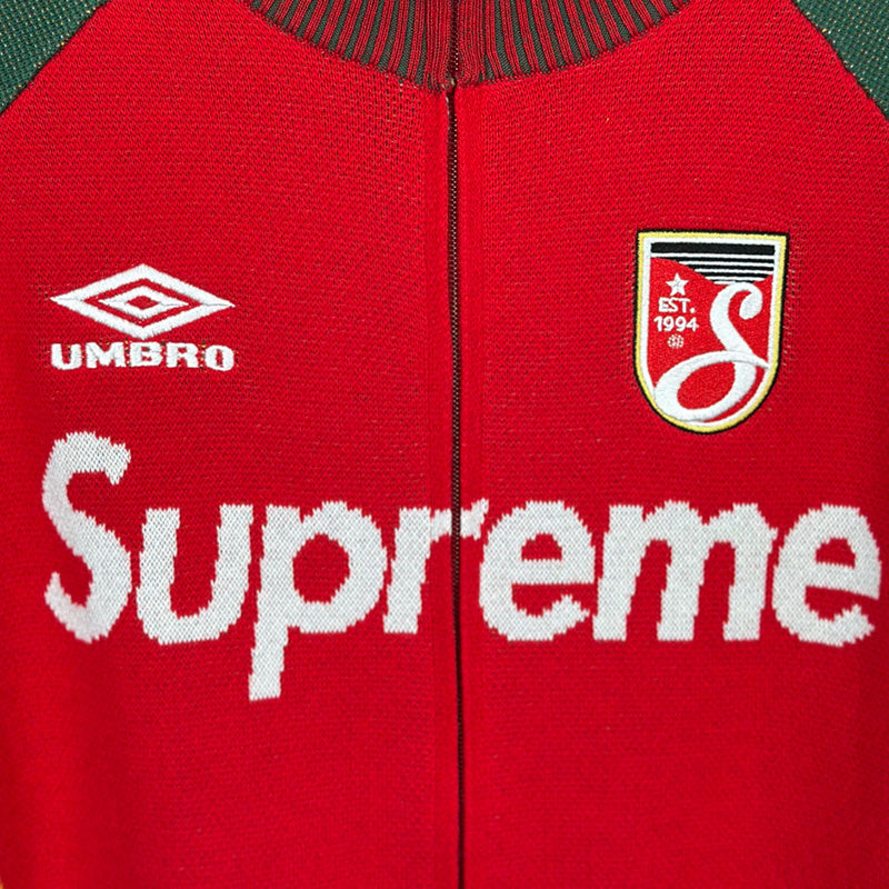 Supreme Umbro Zip Up Sweater Red